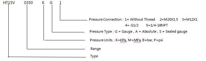 15mm Silicon Mini Pressure Sensor 10VDC Ατσάλι από ανοξείδωτο χάλυβα Πιεζοανταγωγικός αισθητήρας πίεσης 2