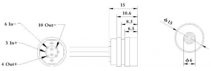 15 mm OEM αισθητήρας πίεσης πυριτίου με 1/4npt νήμα για μέτρηση επιπέδου υγρού 0