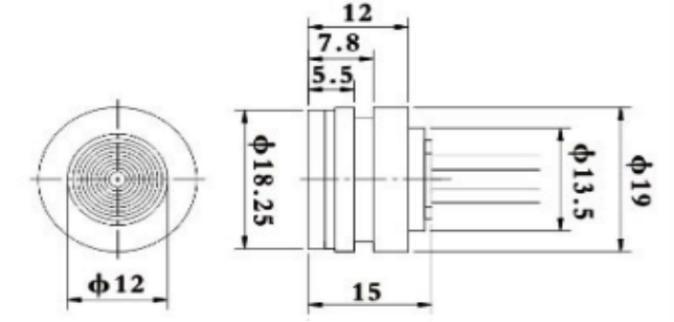 10KPa~70MPa Ανιχνευτής πίεσης πυριτίου Ανιχνευτής πίεσης πιεζοαπομείωσης 1