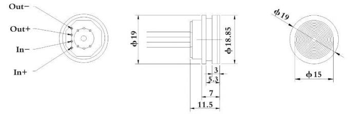 ODM OEM Silicon Piezoresistive Pressure Sensor 5-10V Διαφραγματικό αισθητήρα πίεσης 4