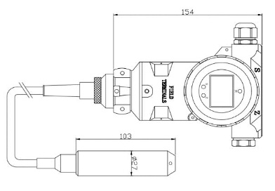 BHZ93420III Μεταδότης επιπέδου νερού Ατσάλι από ανοξείδωτο χάλυβα 2