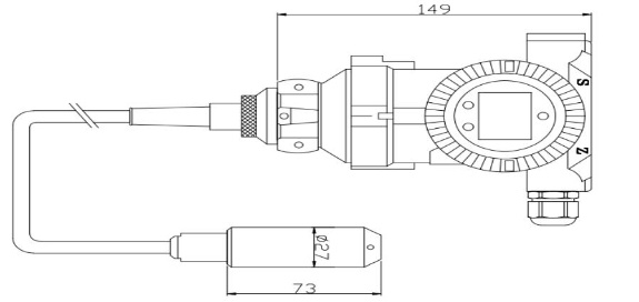 BHZ93420III Μεταδότης επιπέδου νερού Ατσάλι από ανοξείδωτο χάλυβα 1