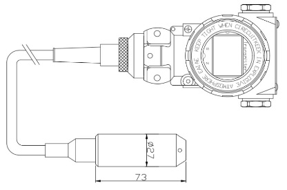 BHZ93420-III Σειράς αισθητήρας επιπέδου υγρού 316L Μεταδότης πίεσης Συμφωνία Hart 0