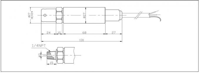 BH93420-I Μεταδότης επιπέδου νερού 0,5-4,5VDC Έλεγχος αισθητήρα πίεσης για δεξαμενή νερού 0